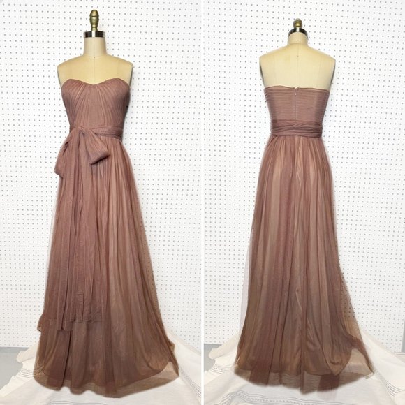 Birdy Grey | Christina Convertible Tulle Dress in Sandy Mauve - Picture 1 of 16